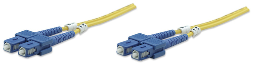 Intellinet - Patch-Kabel - SC-Einzelmodus (M) - SC-Einzelmodus (M) - 10,0m - Glasfaser - 9 / 125 Mikron - OS2 - halogenfrei - Gelb (470643) 