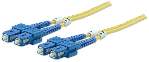 Intellinet - Patch-Kabel - SC-Einzelmodus (M) - SC-Einzelmodus (M) - 20,0m - Glasfaser - 9 / 125 Mikron - OS2 - halogenfrei - Gelb (750950) 