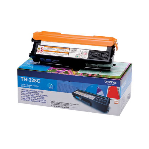 Brother Toner TN-328C - Cyan - Kapazitt: 6.000 Seiten (TN328C) 
