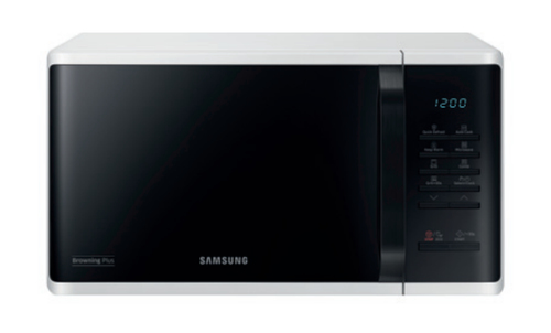 Samsung MG23K3513AW/EG 23l, Grill MWO, Tasten, Keramik Emaille, Quick Defrost, wei 