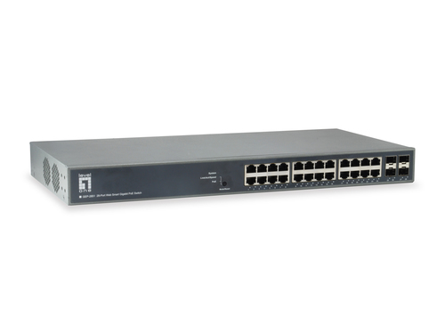 LevelOne Switch 24x GE GEP-2851      4xGSFP     370W 24xPoE 