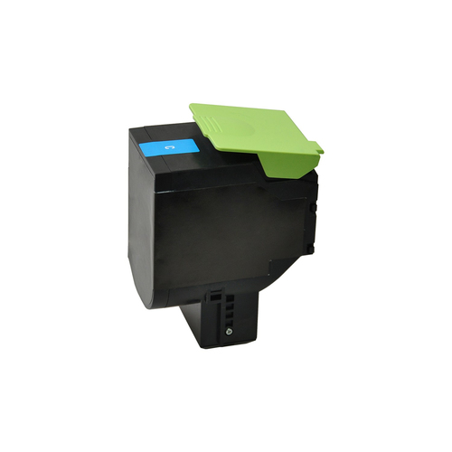 V7 - Hohe Ergiebigkeit - Cyan - Tonerpatrone (Alternative zu: Lexmark 70C2HC0) (V7-CS410C-HY-OV7) 