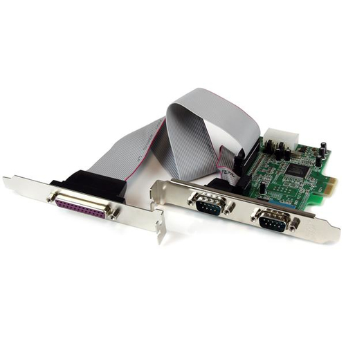 StarTech.com 2S1P Seriell/Parallel RS232 PCI Express Karte mit 16550 UART - Adapter Parallel/Seriell - PCIe - Serial RS-232 (PEX2S5531P) 
