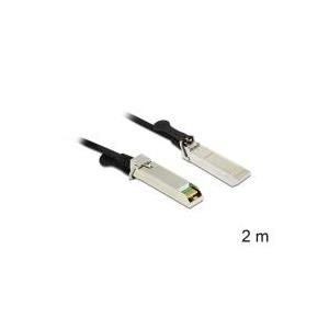 DeLOCK Kabel Twinax - SFP+(M) - SFP+ (M) - 2,0m - schwarz (86200) 
