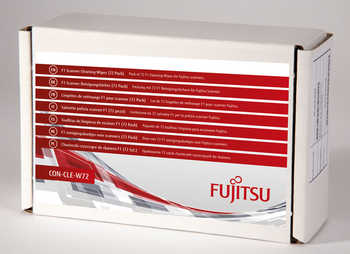 Fujitsu Scanner Cleaning Wipes Reinigungstcher 72 Blatt Box 