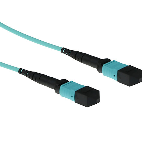 ACT 2 meter Multimode 50/125 OM3 polarity B fiber patch cable with MTP female connectors. 2m mtp/mpo(f) 50/125 om3 p b (RL7722) 