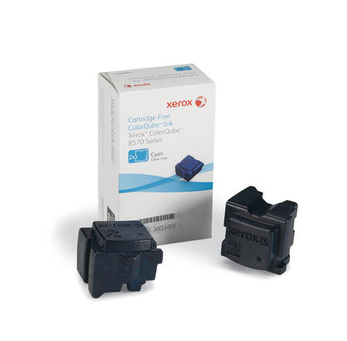 Xerox - Feste Tinten - 2 x Cyan - 2200 Seiten - fr ColorQube 8570, 8570DN, 8570DT, 8570N (108R00931) 