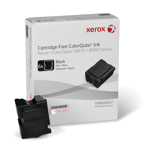 Xerox - Feste Tinten - 6 x Schwarz - 2,783 Seiten - fr ColorQube 8870DN (108R00957) 