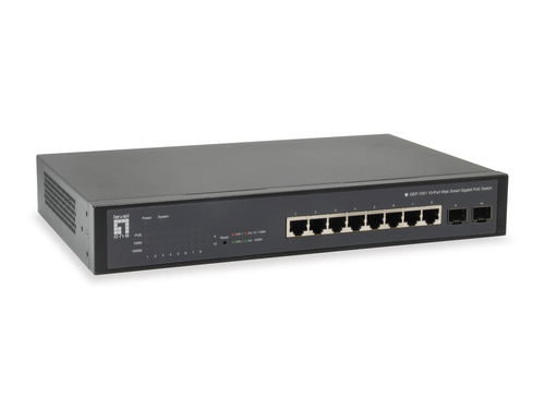 LevelOne Switch  8x GE GEL-1051      2xGSFP 