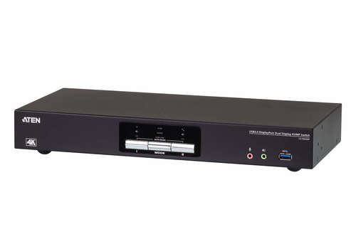 Aten CS1942DP KVMP-Switch 2-fach DisplayPort fr 2 Displays 4K USB 3.0 Audio 