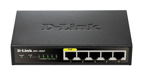 Switch       D-Link DGS-1005P                    5*GE retail 