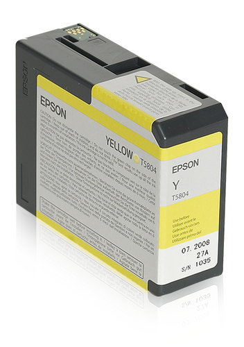 Epson T5804 - Druckerpatrone - 1 x Gelb (C13T580400) 