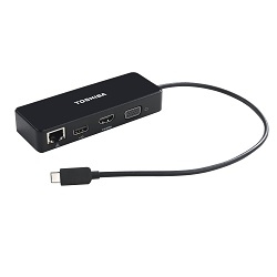 Toshiba - Docking Station - USB-C - VGA, HDMI - GigE - fr Portg X20, X20W, X30, X30T, Tecra X40 