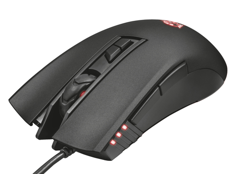 Trust GXT 121 Zeebo Gaming - Maus - ergonomisch - optisch - 7 Tasten - kabelgebunden - USB 2.0 