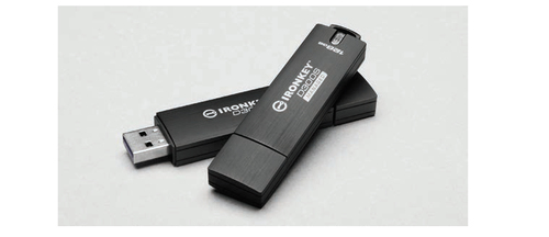 Kingston IronKey D300S - USB-Flash-Laufwerk - verschlsselt - 8GB - USB 3,1 Gen 1 - FIPS 140-2 Level 3 (IKD300S/8GB) 