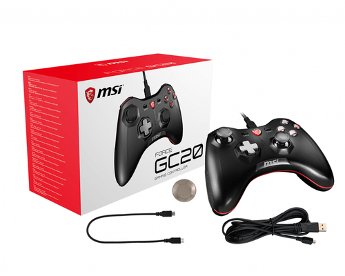 MSI Force GC20 - Game Pad - kabelgebunden (S10-0400030-EC4) 