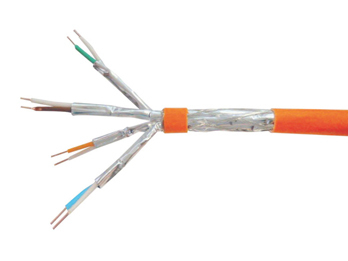equip Pro - Bulkkabel - 100,0m - SFTP -Cat.7 Rohkabel - halogenfrei, robust - orange, RAL 2003 (187321) 