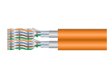 equip Pro - Bulkkabel - 1000 m - SFTP -Cat.7 Rohkabel - halogenfrei, robust - orange, RAL 2003 (187332) 