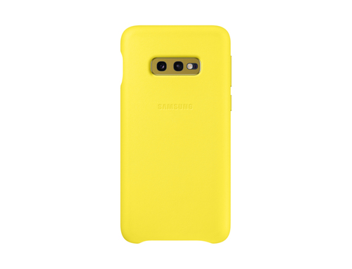 Samsung Leather Cover fr Galaxy S10e gelb 