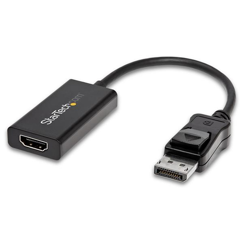STARTECH.COM DisplayPort auf HDMI Adapter mit HDR - 4K 60Hz - Schwarz - DP auf HDMI Konverter - DP2HD4K60H 