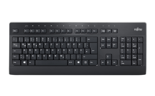 Fujitsu KB955 US-Layout, 12 Hotkeys, rote LED, spritzwasser resistent 