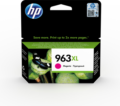 HP 963XL - 23.25 ml - Hohe Ergiebigkeit - Magenta - Original - Tintenpatrone - fr Officejet Pro 9010, 9012, 9013, 9014, 9015, 9016, 9019/Premier, 9020, 9022, 9023, 9025 