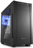Sharkoon S1000 Window - Tower - micro ATX - ohne Netzteil - Schwarz - USB/Audio 