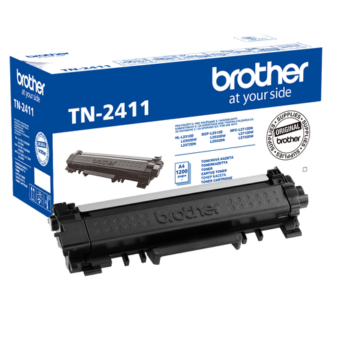 Brother TN-2411 - Schwarz - Original - Tonerpatrone - fr Brother DCP-L2512, L2532, L2552, HL-L2312, L2352, L2372, MFC-L2712, L2732, L2752 