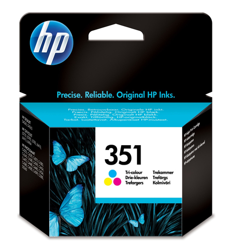 HP 351 - 3.5 ml - Farbe (Cyan, Magenta, Gelb) - Original - Tintenpatrone - fr Deskjet D4260, Officejet J5730, J5780, Photosmart C4383, C4480, C4580 