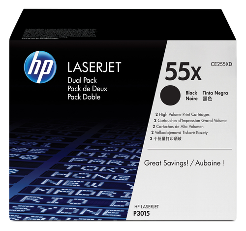 HP CE255XD Toner Dual Pack Schwarz 