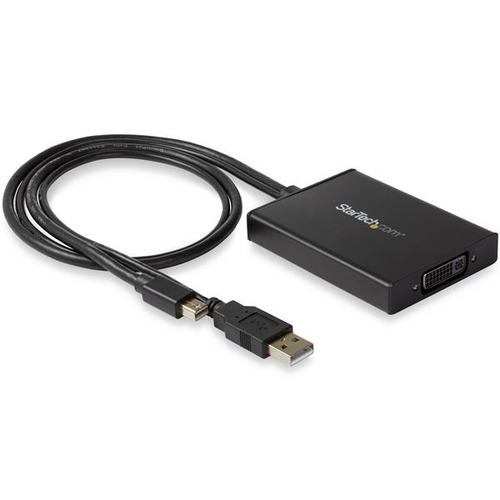 StarTech.com Mini DisplayPort to Dual-Link DVI Active Adapter - USB Powered - Videokonverter - Mini DisplayPort - DVI - Schwarz 