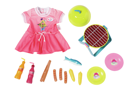 BABY born Play&amp;Fun Barbeque Set - Puppenzubehrset - 3 Jahr(e) - Mehrfarben - 43 cm - Mdchen - 43 cm (824733) 