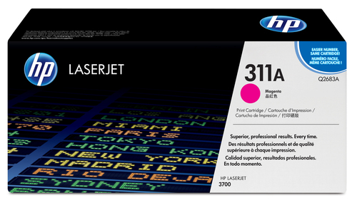 HP 311A - Magenta - Original - LaserJet - Tonerpatrone (Q2683A) - fr Color LaserJet 3700, 3700d, 3700dn, 3700dtn, 3700n 