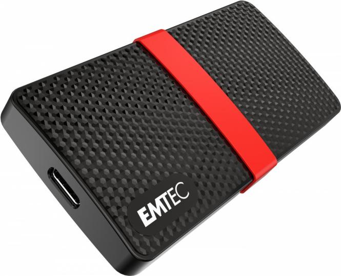 EMTEC SSD Power Plus X200 - SSD - 512GB - extern (tragbar) - USB 3,1 Gen 1 (USB-C Steckverbinder) (ECSSD512GX200) 