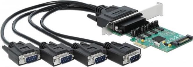 Delock PCI Express Karte zu 4 x Seriell RS-232 mit Spannungsversorgung (89938) 
