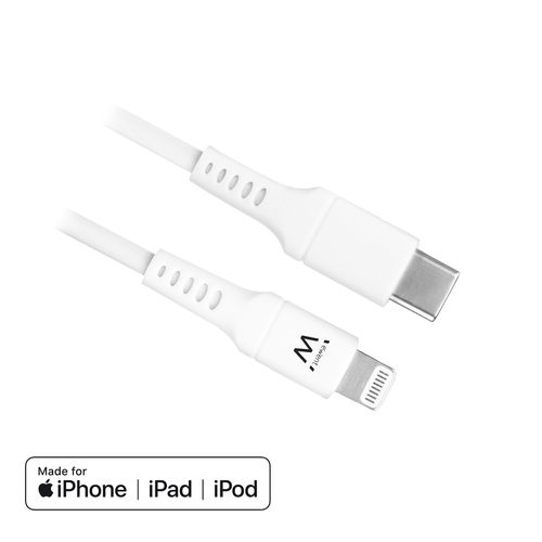 Ewent 1 meter, USB to Apple lightning charge- and sync cable, USB C male to Lightning connector, MFI certified USB TYPE-C LIGHTNING CABLE 1M (EW9915) 