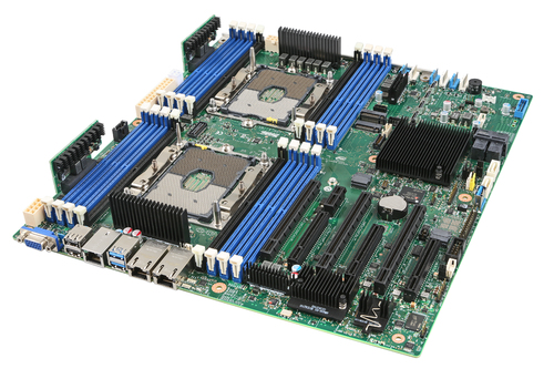 Intel Server Board S2600STBR - Motherboard - SSI EEB - Socket P - 2 Untersttzte CPUs - C624 - USB 3.0 - 2 x 10 Gigabit LAN 