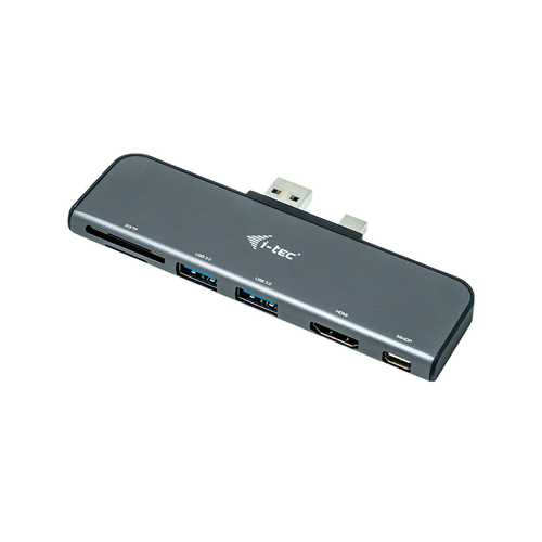 I-TEC Metal Dockingstation fuer Microsoft Surface Pro 1x HDMI 4K/30Hz 1x MiniDP 4K/60Hz 2x USB 3.0 2x Kartenleser fuer Windows 10 (U3SFPADA) 