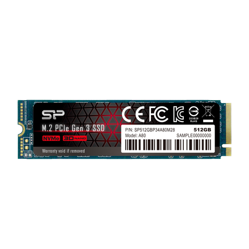 SSD 512GB  Silicon Power M.2 PCI-E Ace A80 Gen 3x4 NVME 