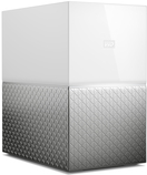 WD My Cloud Home Duo WDBMUT0200JWT - Gert fr persnlichen Cloudspeicher - 2 Schchte - 20 TB - HDD 10 TB x 2 - RAID 1, JBOD - Gigabit Ethernet 