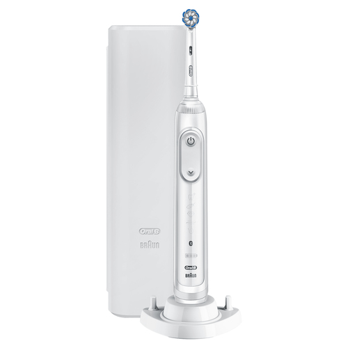 Oral-B Genius 80324760 Elektrische Zahnbrste Erwachsener Rotierende-vibrierende Zahnbrste Wei (247166) 
