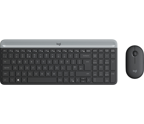 Logitech MK470 Slim Wireless Combo US/INT-Layout / inkl. Maus / graphite 