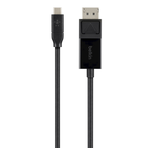 Belkin - USB-/DisplayPort-Kabel - USB-C (M) bis DisplayPort (M) - 1.8 m - 4K Untersttzung - Schwarz 