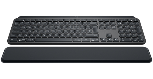 Logitech MX Keys beleuchtet, BT / 2.4 GHz, Englisches Layout (US), graphit 