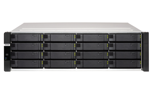 QNAP ES1686dc Eingebauter Ethernet-Anschluss Rack (3U) Schwarz NAS (ES1686DC-2142IT-128G) 
