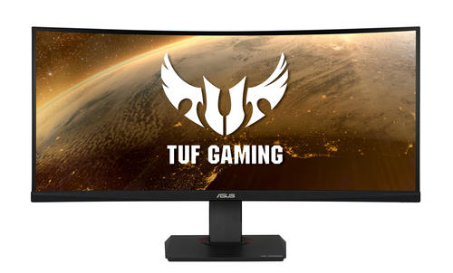 ASUS TUF Gaming VG35VQ - LED-Monitor - gebogen - 88,98 cm (35 Zoll) - 3440 x 1440 WQHD - VA - 300 cd/m - 2500:1 - 1 ms - 2xHDMI, DisplayPort (90LM0520-B01170) 