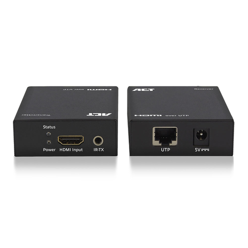 ACT HDMI extender set, single Cat6, 60 meter, 3D and IR support HDMI EXTENDER 60M CAT6 (AC7810) 