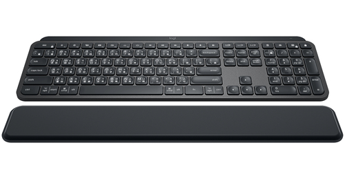 Logitech MX Keys mit Handballenauflage graphite 