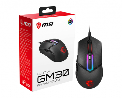 Maus MSI Clutch GM30 Gaming Maus, Black, USB 