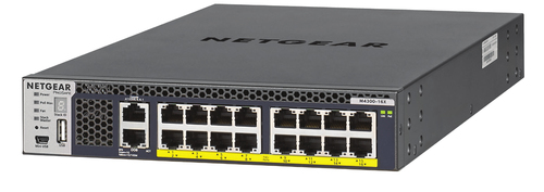 Netgear ProSafe M4300-16PB-100NES 16x 10GBase, davon 16x PoE+ (500W), Rackfhig 